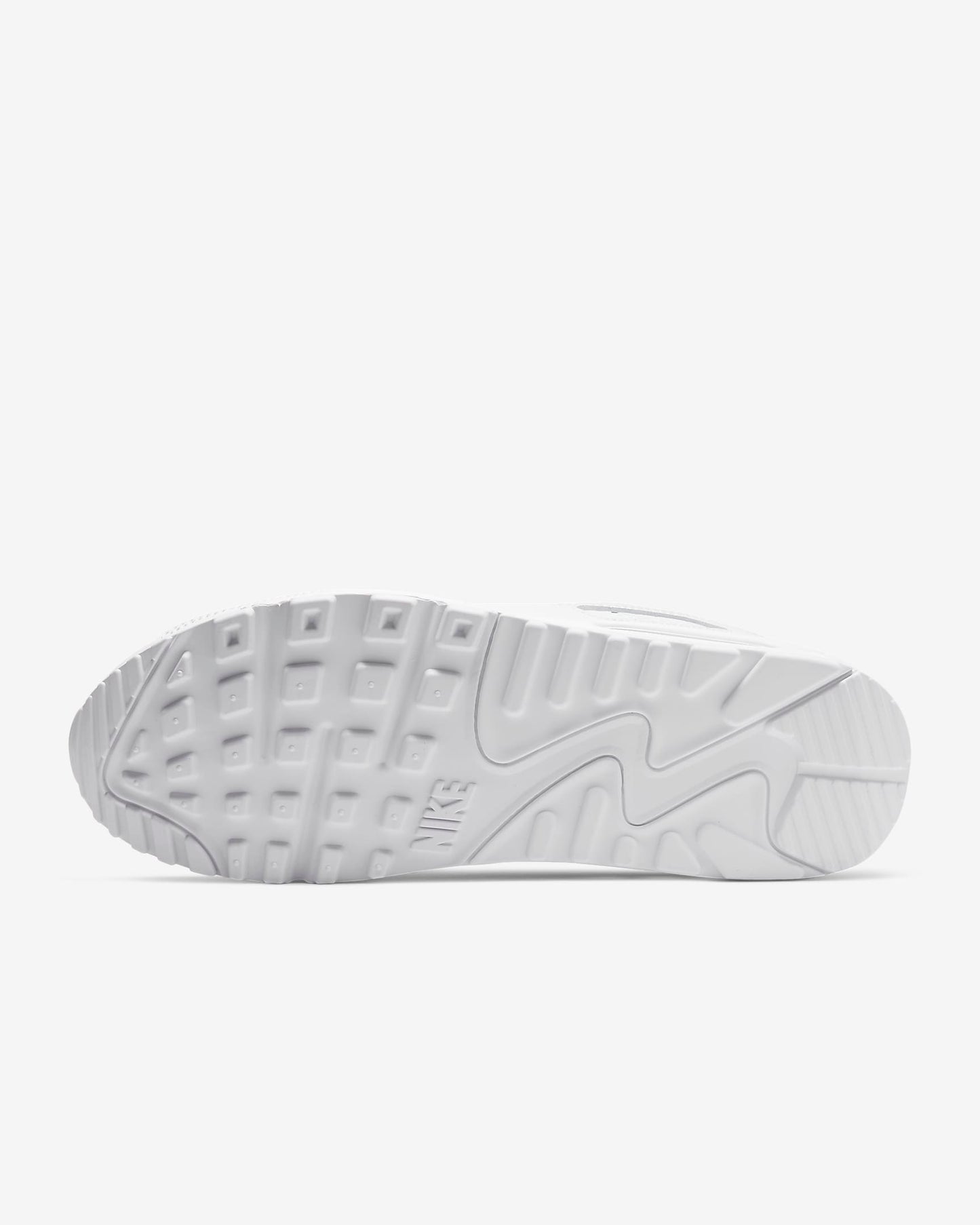 Nike Air Max 90 Men's Shoes, White/White/Wolf Grey/White