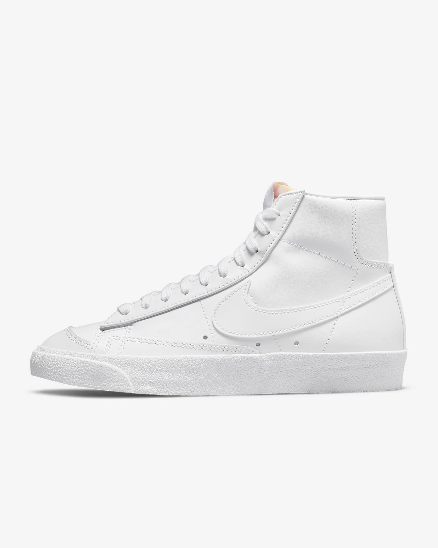 Nike Blazer Mid '77 Women's Shoes, White/White/Peach/White