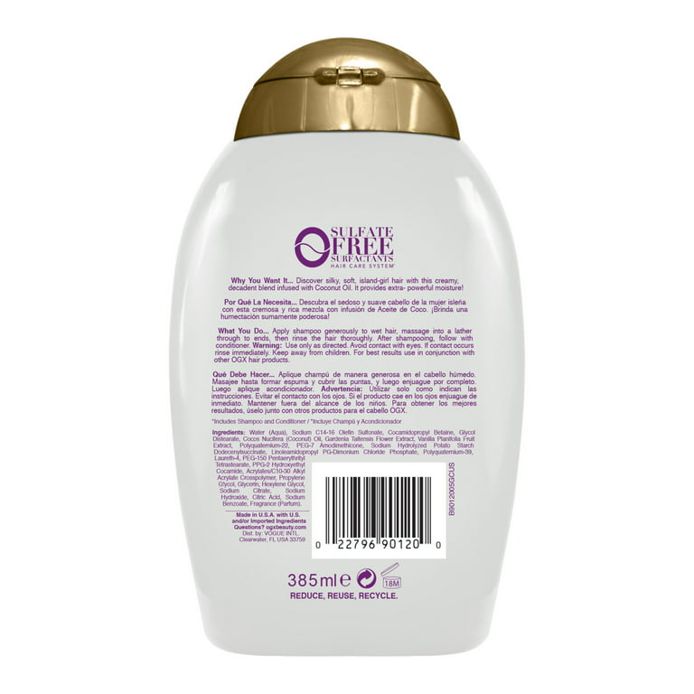 Organix Extra Strength Damage Remedy + Coconut Miracle Oil Shampoo 13 oz