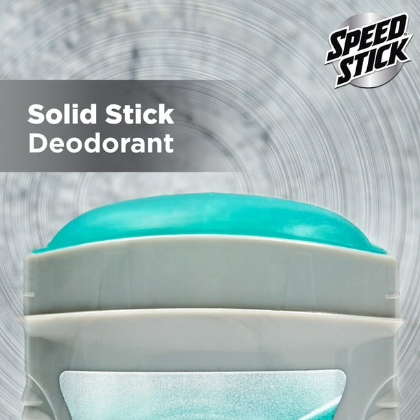 Speed Stick Deodorant for Men, Regular - 3 ounce (4 Pack)