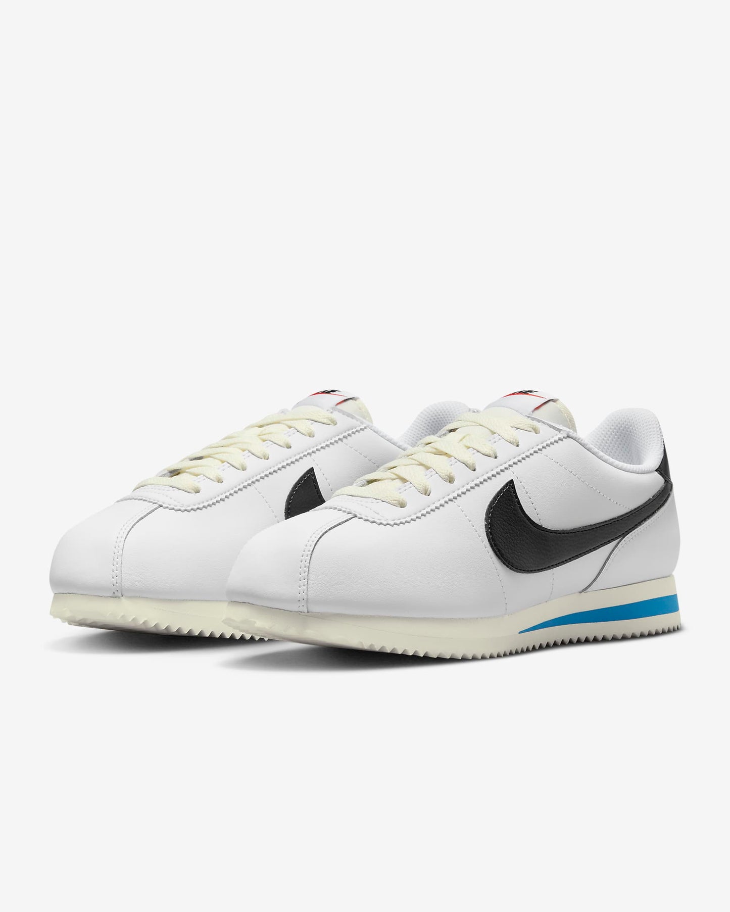 Nike Cortez Women's Shoes, White/Light Photo Blue/Sail/Black