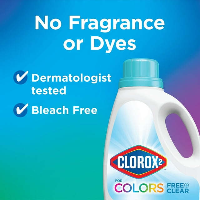 Clorox 2 Free & Clear Laundry Stain Remover and Color Booster, 66 oz Bottle