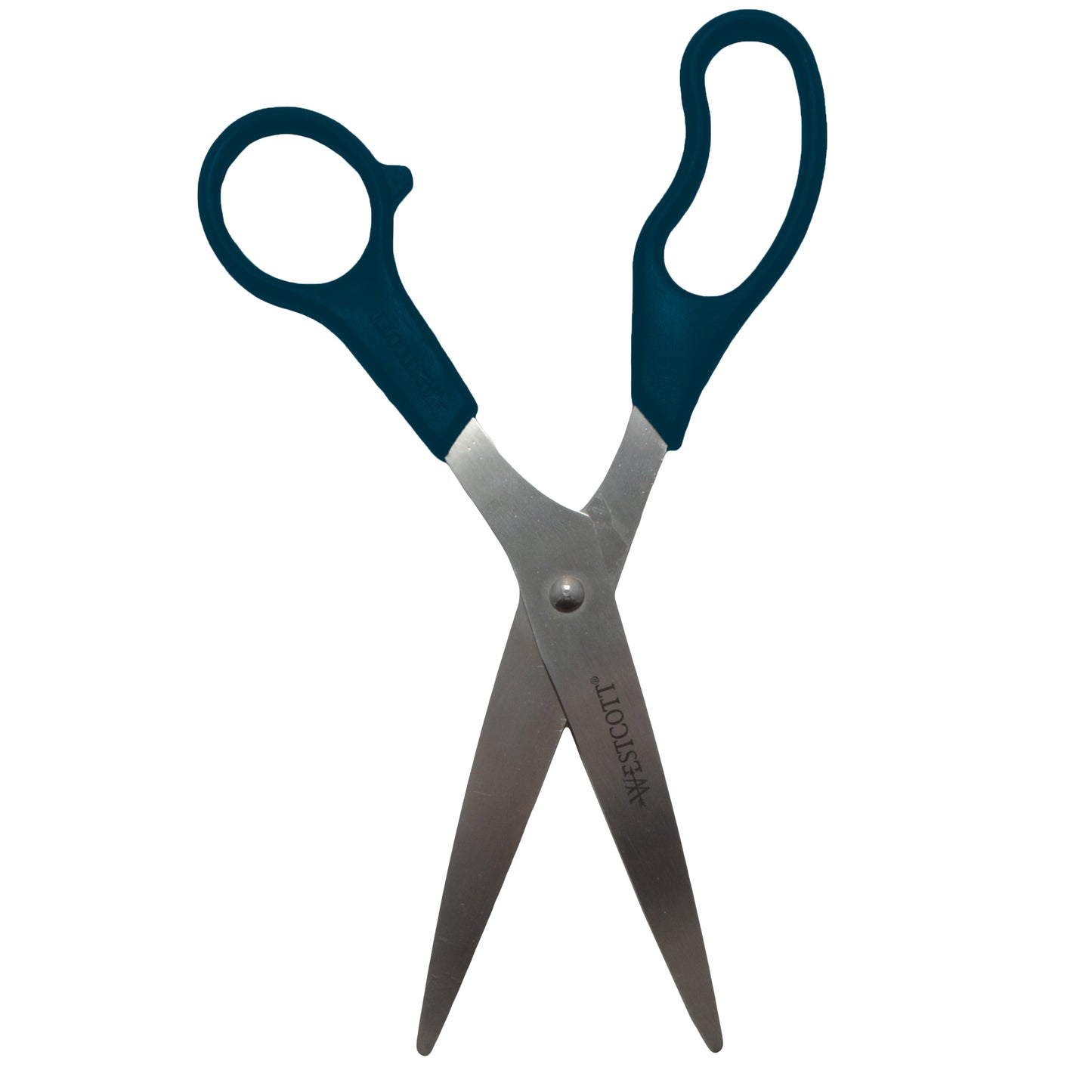 Westcott KleenEarth Recycled Scissors, 8", Stainless Steel, Straight, Black, 3-Pack