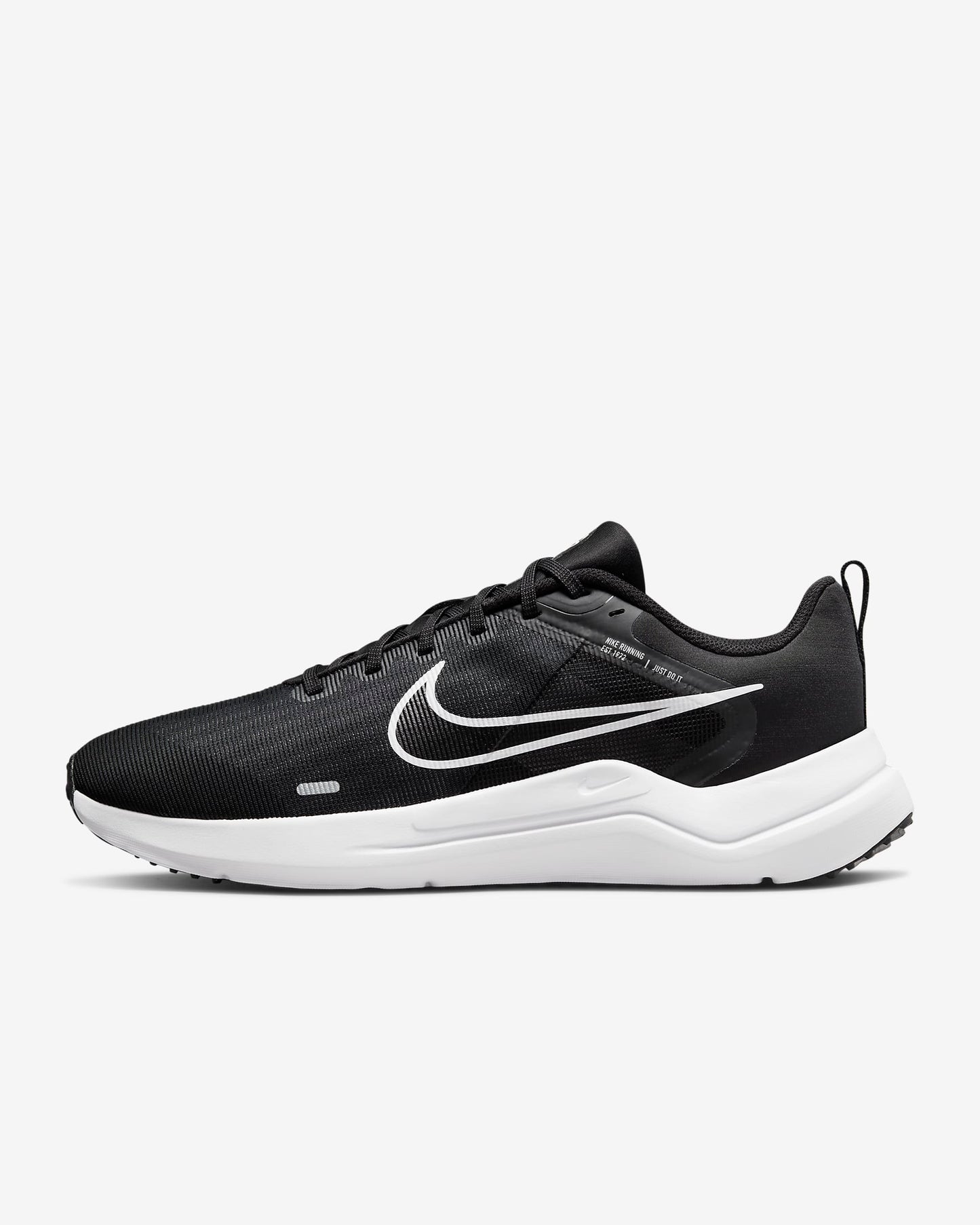 Nike Men's Downshifter 12 Road Running Shoes, Black/Dark Smoke Grey/Pure Platinum/White