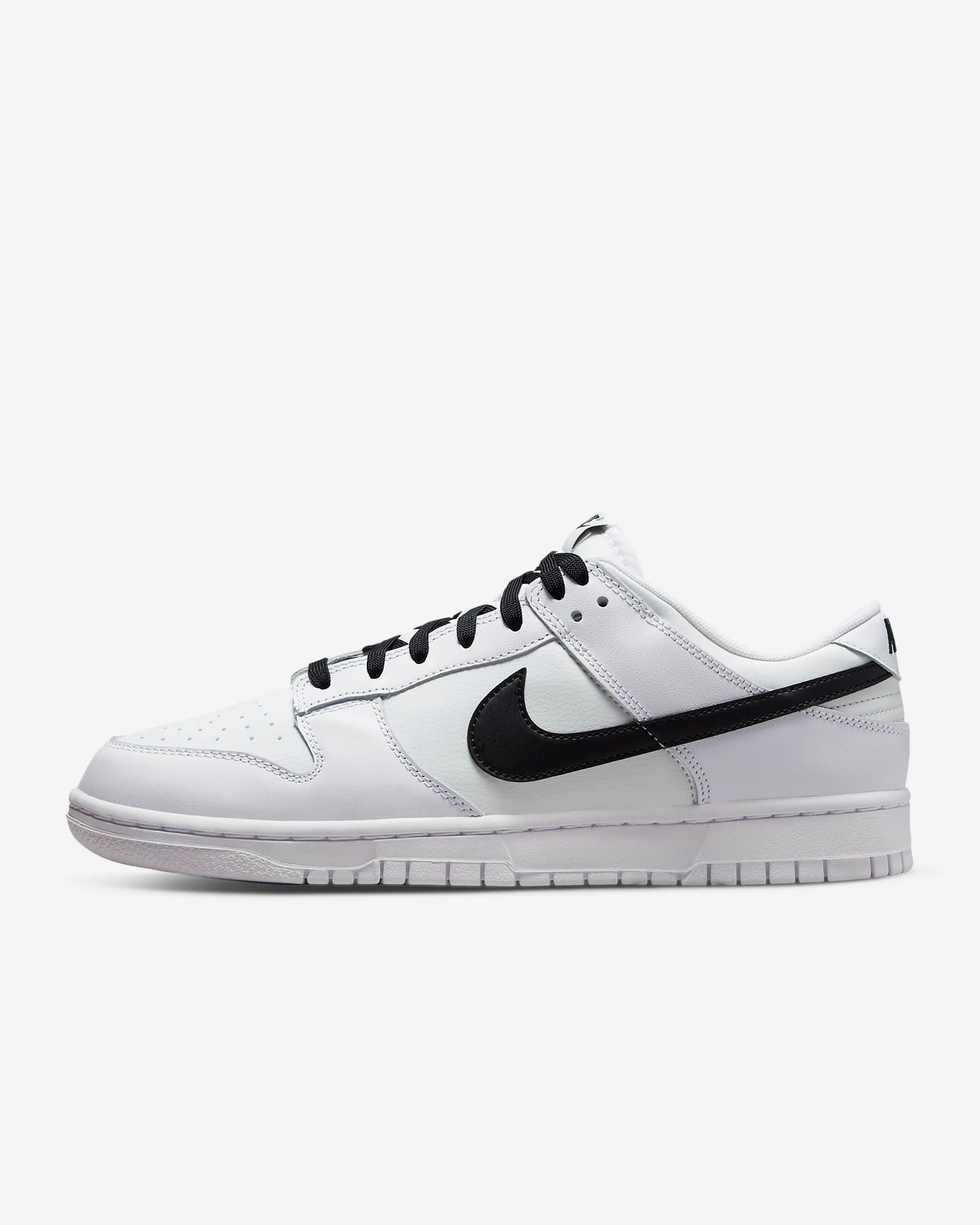 Nike Dunk Low Retro Men's Shoes, White/Summit White/Black