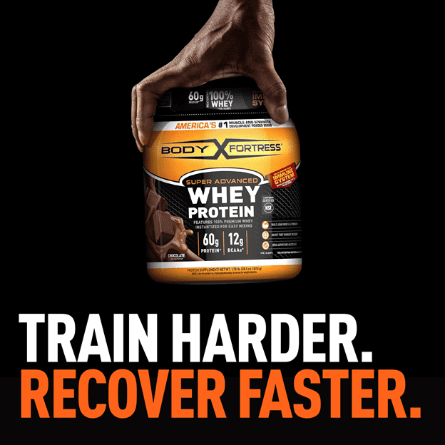 Body Fortress Super Advanced Whey Protein Powder, Chocolate, 1.78 lb