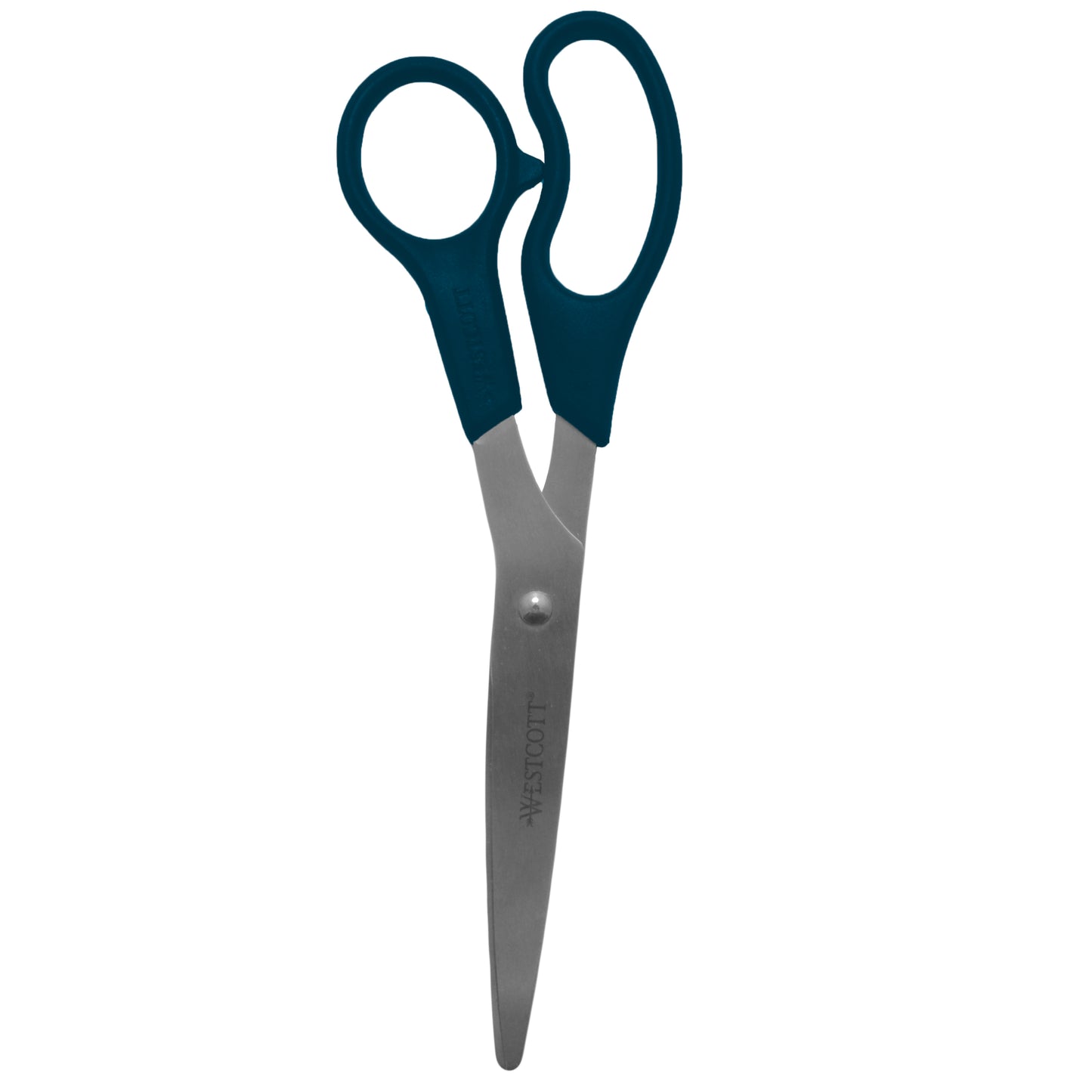 Westcott KleenEarth Recycled Scissors, 8", Stainless Steel, Straight, Black, 3-Pack