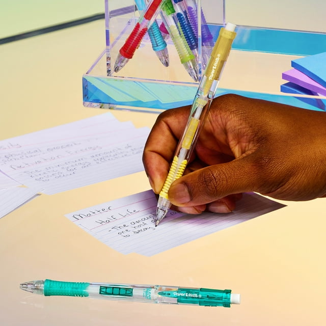 Paper Mate Clear point Mechanical Pencils, 0.7mm, #2, Fashion Barrels, 2 Count