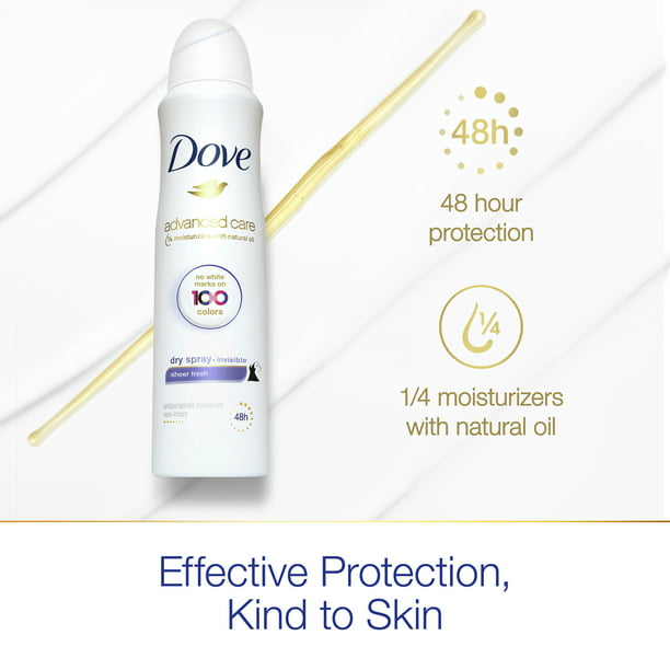 Dove Dry Spray Invisible Sheer Fresh Antiperspirant Deodorant, 3.8 oz