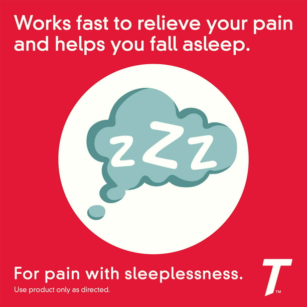 Tylenol PM Extra Strength Pain Reliever & Sleep Aid Caplets, 100 ct