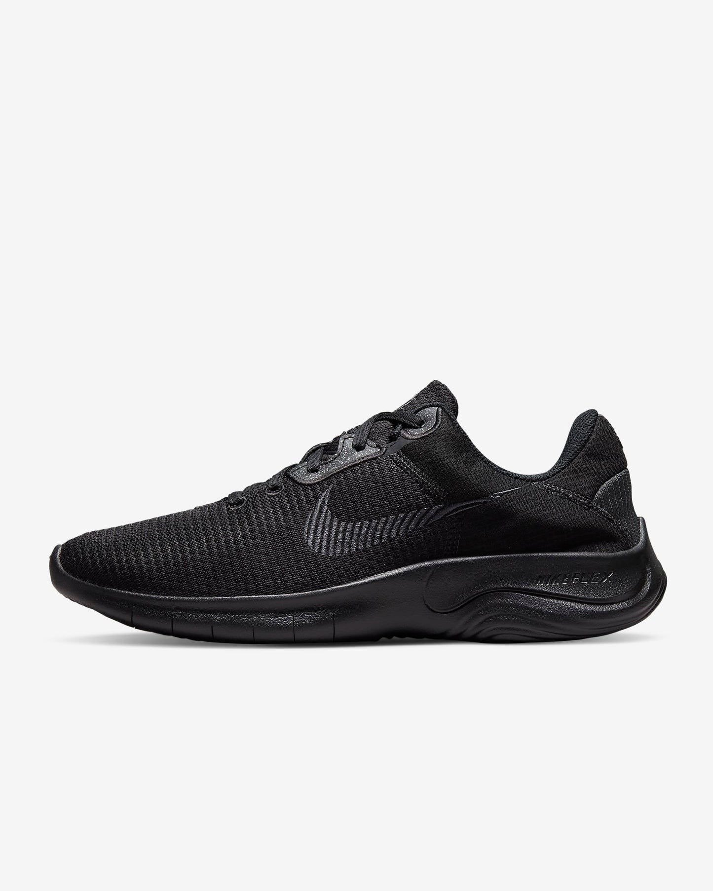 Nike Flex Experience Run 11 Men's Road Running Shoes, Black/Dark Smoke Grey