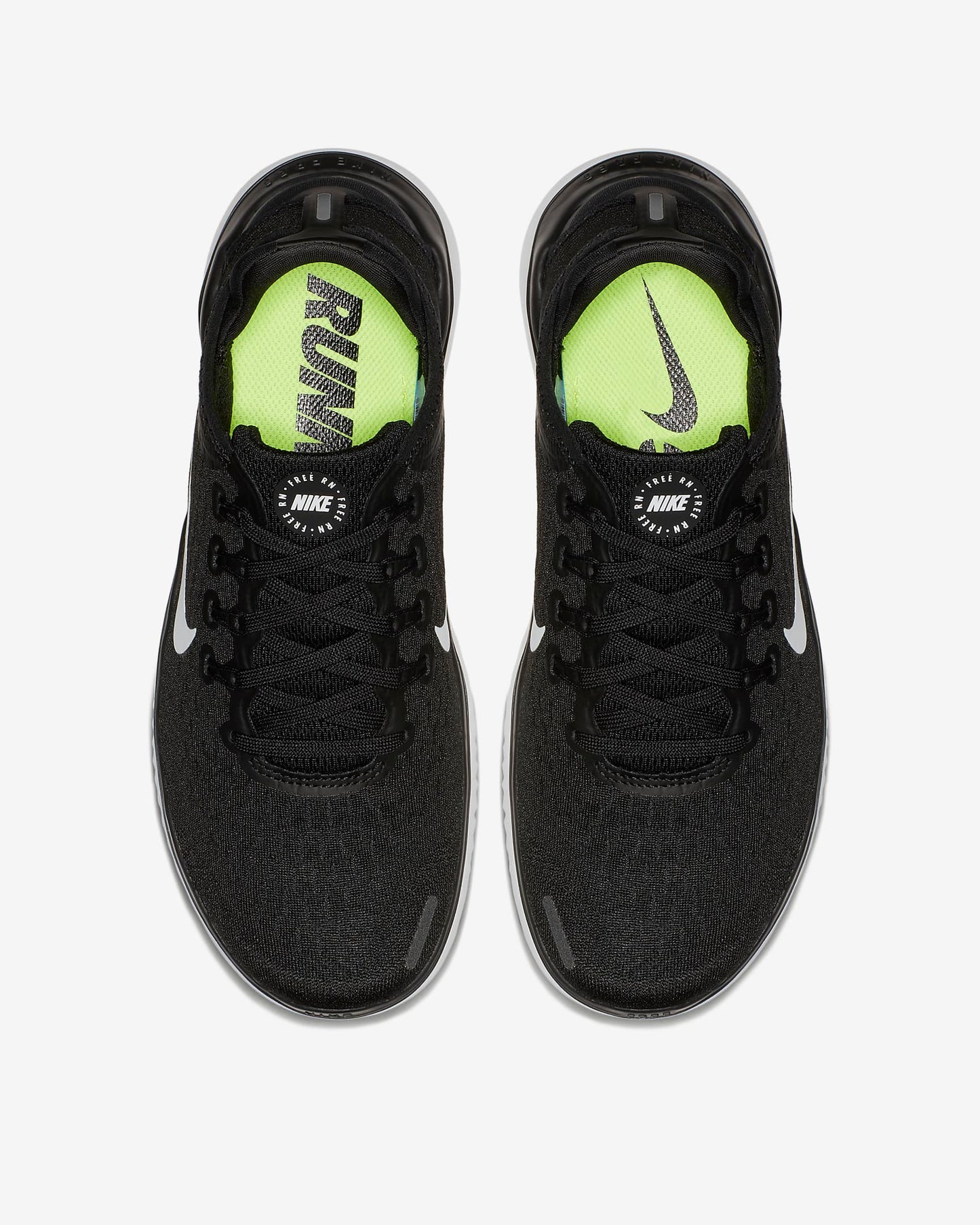 Nike Women's Free RN 2018, Black/White
