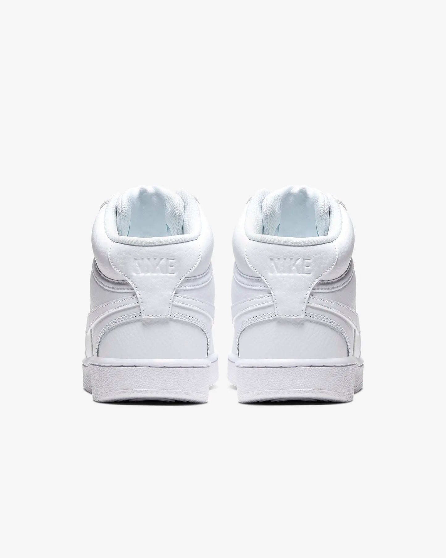 Nike Women's Court Vision Mid, White/White/White