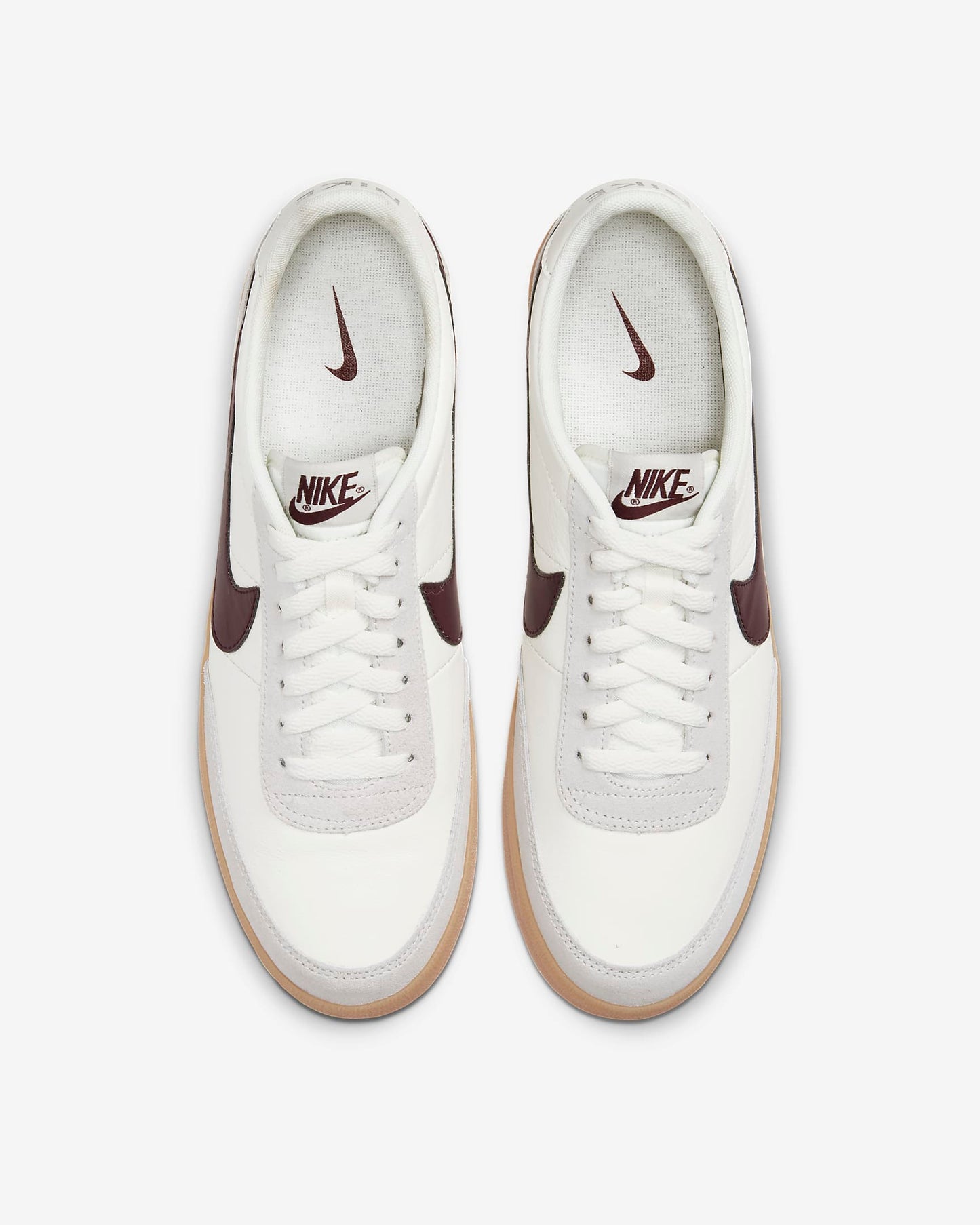 Nike Killshot 2 Leather Men's Shoe, Sail/Gum Yellow/Night Maroon