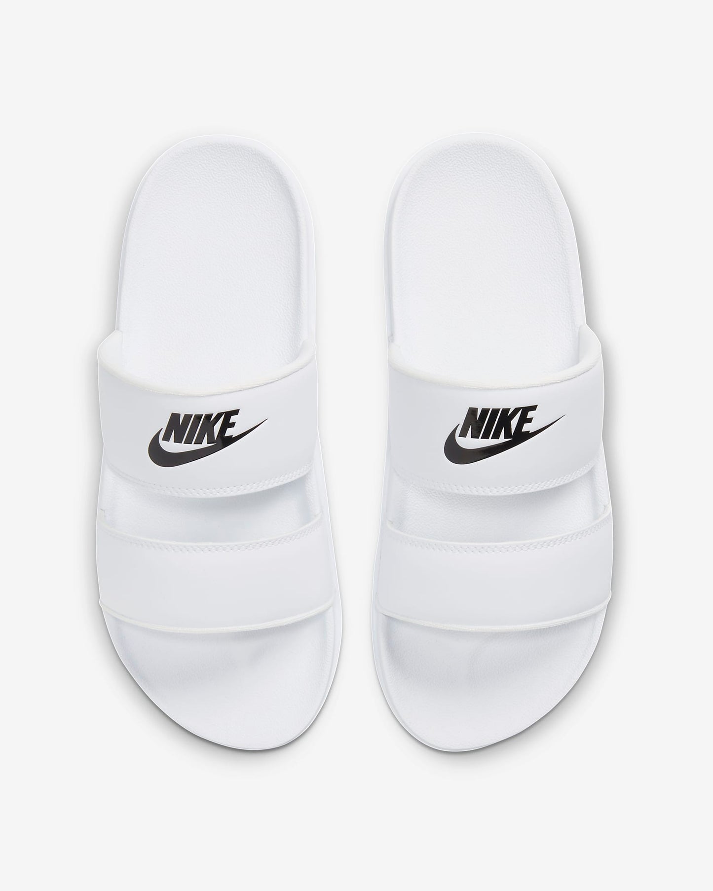 Nike Women's Offcourt Duo Slides, White/White/Black