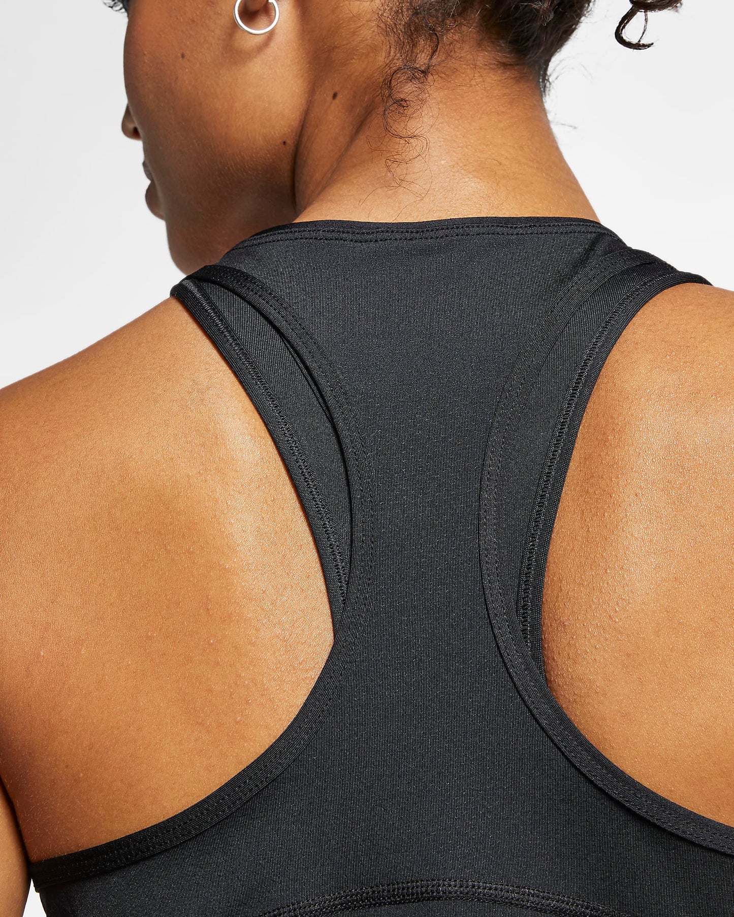 Nike Women's Pro Mesh Tank, Black/White