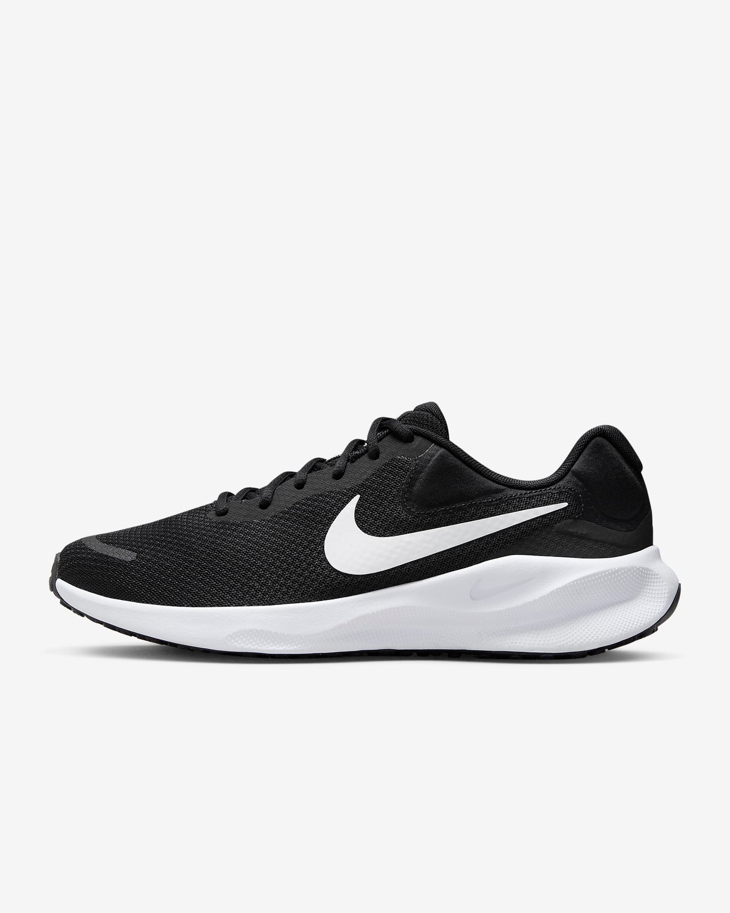 Nike Revolution 7 Men's Road Running Shoes, Black/White