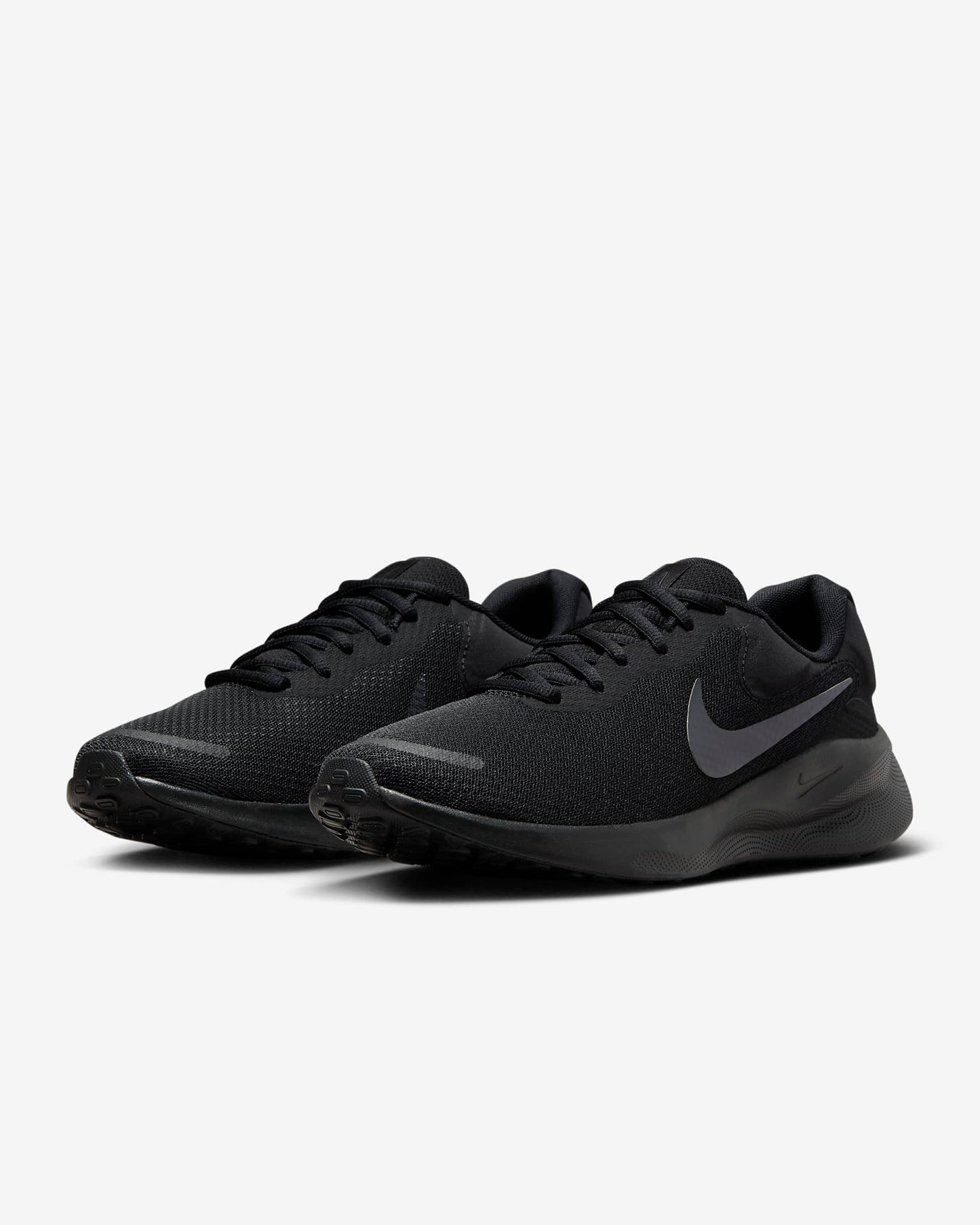 Nike Revolution 7 Men's Road Running Shoes, Black/Off Noir