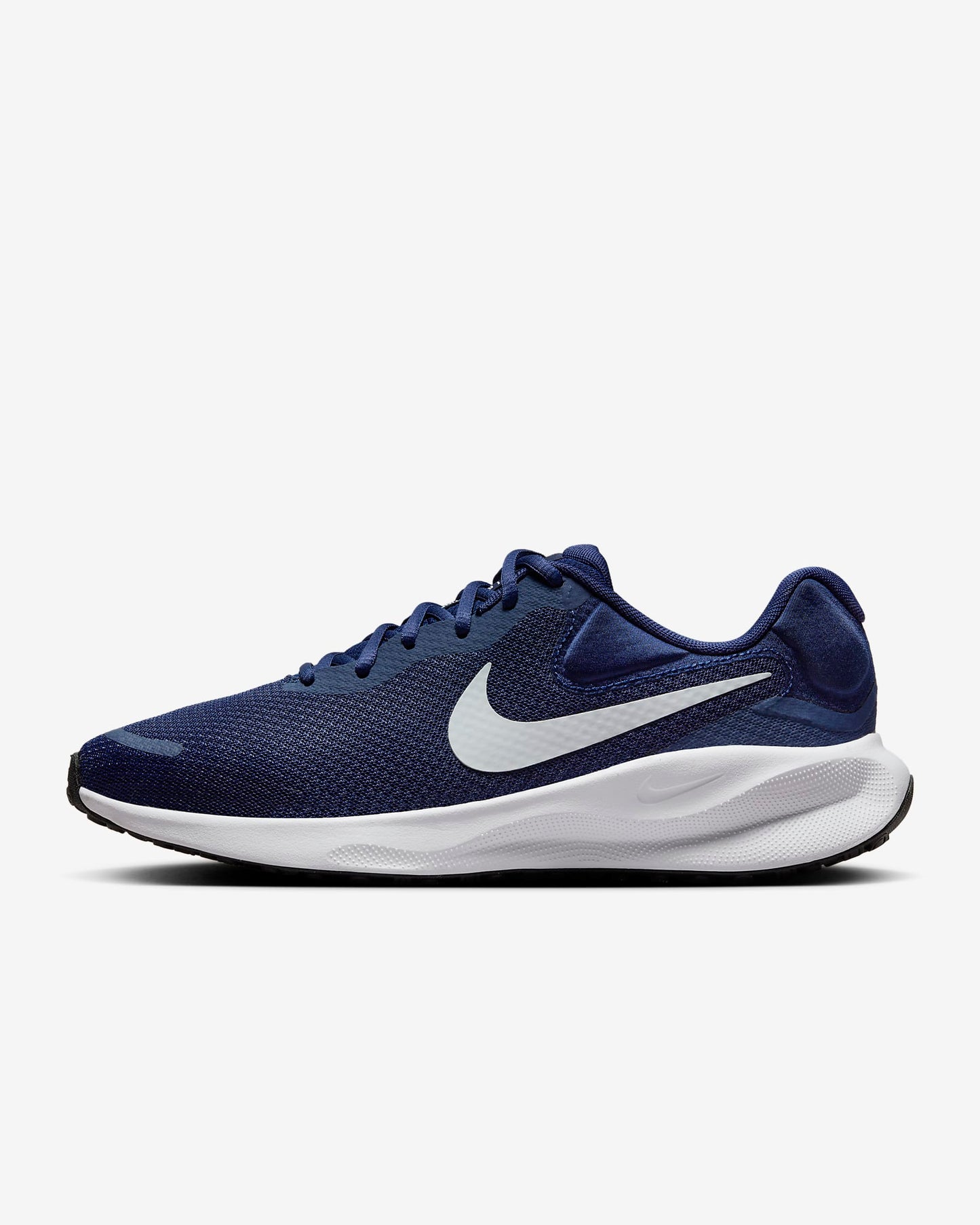 Nike Revolution 7 Men's Road Running Shoes, Midnight Navy/Black/White/Pure Platinum