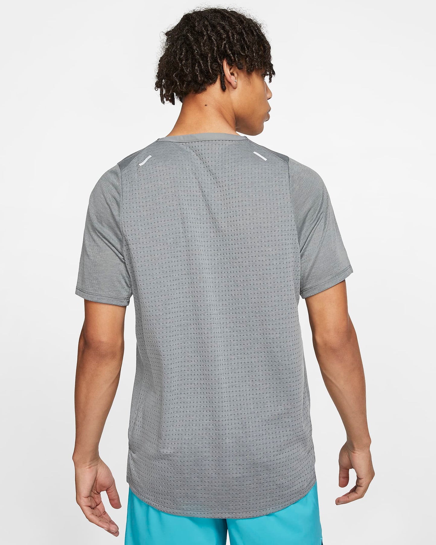 Nike Men's Rise 365 Running Top, Smoke Grey/Heather