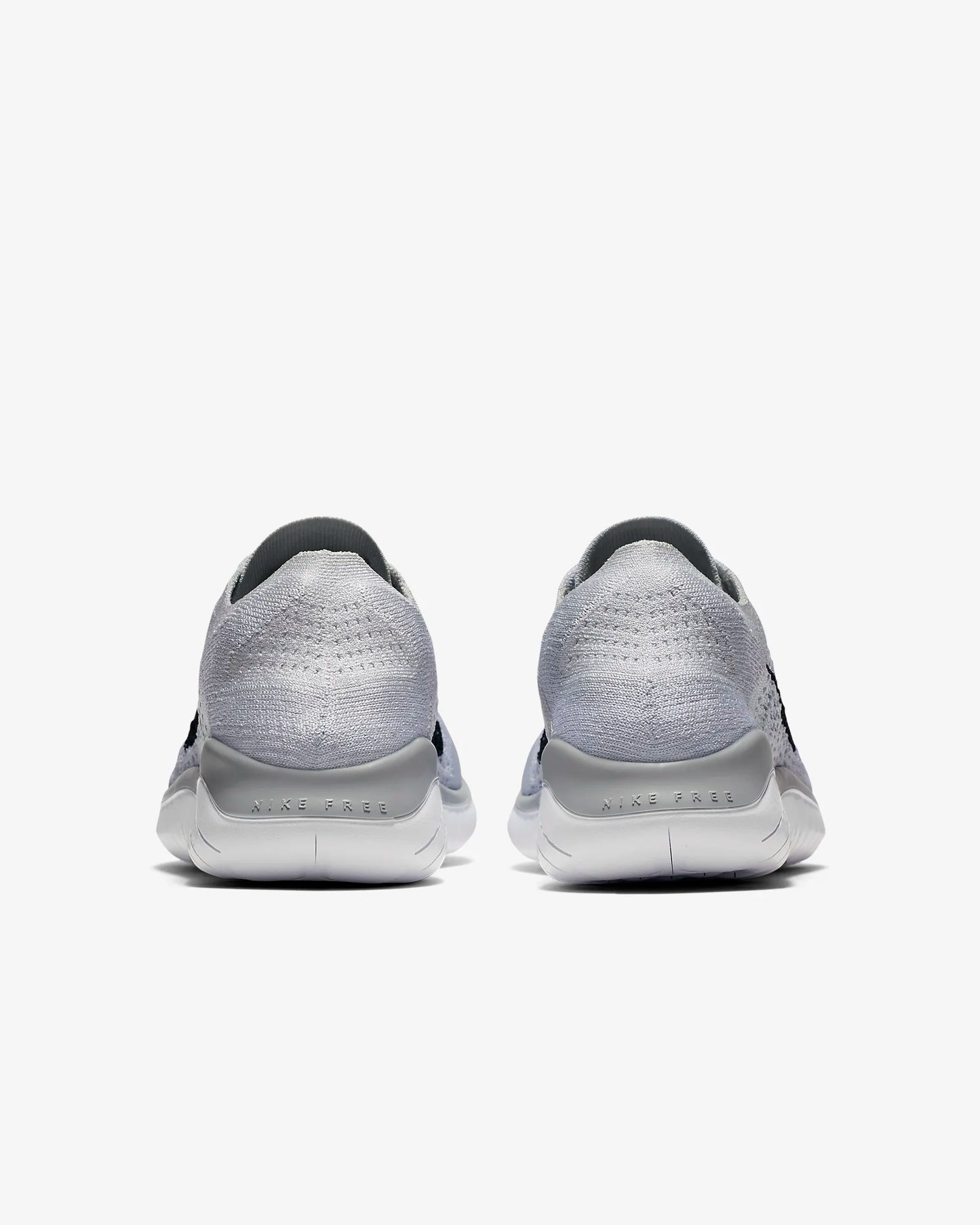 Nike Women's Free Run Flyknit 2018, White/Pure Platinum/Black