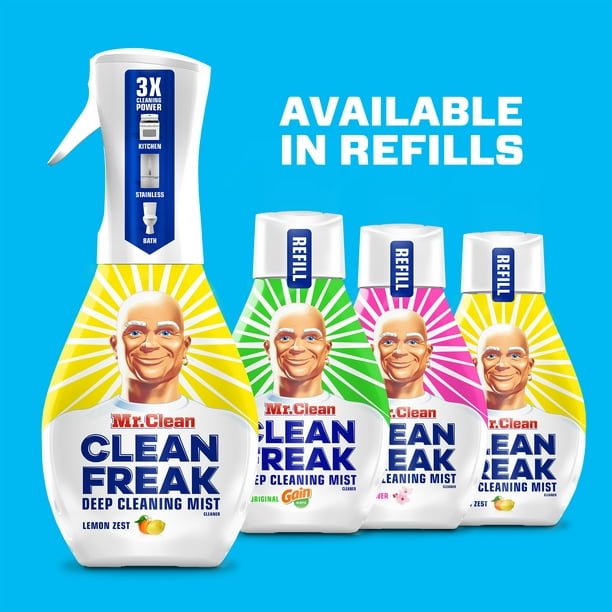 Mr. Clean Clean Freak Multi-Surface Spray Refill, Lemon Zest, 16 fl oz