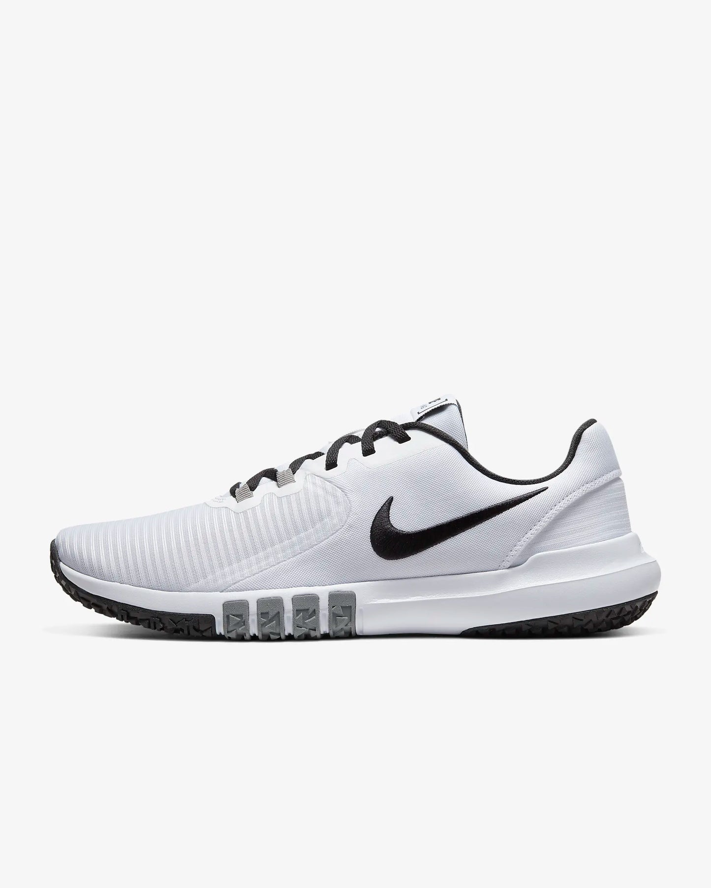 Nike Men's Flex Control 4 Workout Shoes, White/Smoke Grey/Black