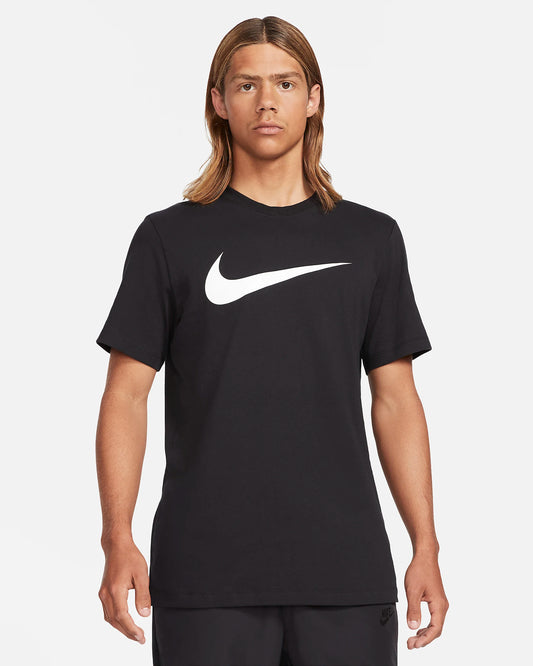 Nike Men's Sportswear Swoosh T-Shirt, Black/White