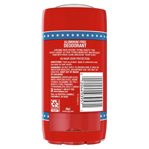 Old Spice High Endurance Deodorant for Men, Aluminum Free, Fresh Scent, 3.0 oz, 2 Pack