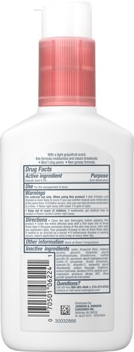 Neutrogena Oil Free Acne Facial Moisturizer with.5% Salicylic Acid Acne Treatment, Pink Grapefruit Acne Fighting Face Lotion for Breakouts, Non-Greasy & Non-Comedogenic, 4 fl. oz