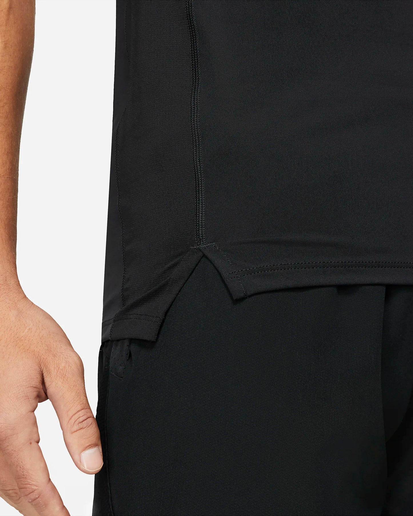 Nike Men's Pro Dri-FIT Slim Fit Sleeveless Top, Black/White