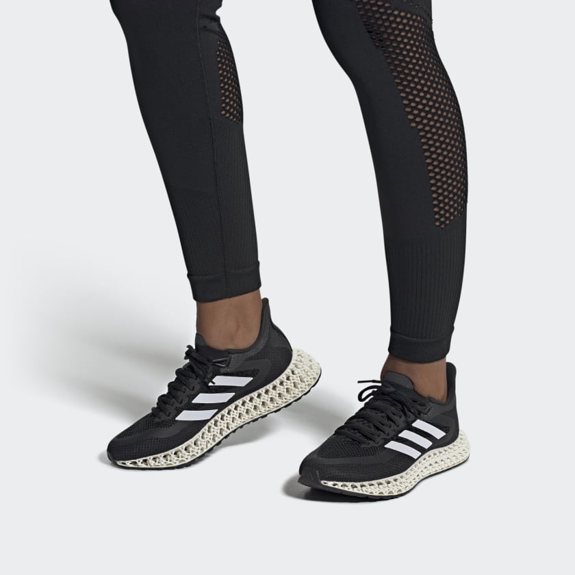 Adidas Women's 4DFWD 2 Running Shoes, Core Black / Cloud White / Carbon