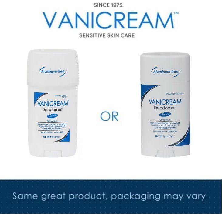 Vanicream Aluminum-Free Gel Deodorant - 2 oz - Unscented Formula for Sensitive Skin