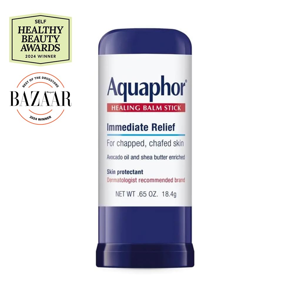 Aquaphor Healing Balm Stick, Skin Protectant with Avocado Oil and Shea Butter, 0.65 Oz Stick