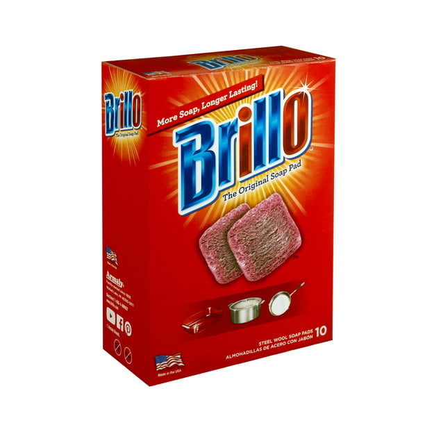 Brillo Steel Wool Soap Pads, 10 Count