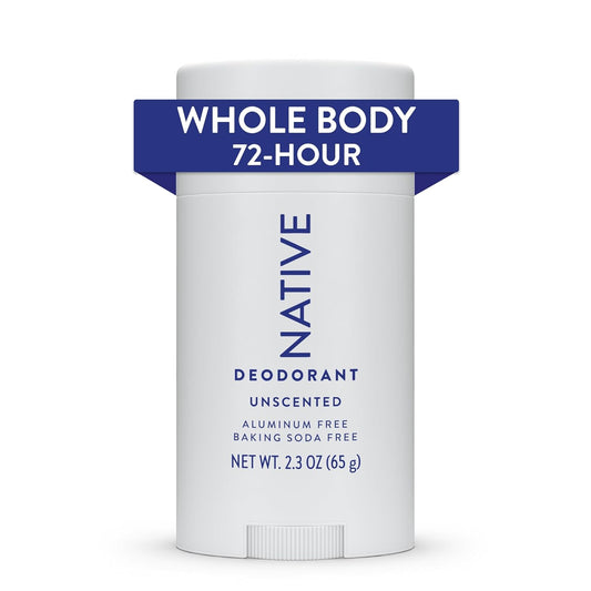 Native Whole Body Deodorant Stick - Unscented - Aluminum Free - 2.3oz