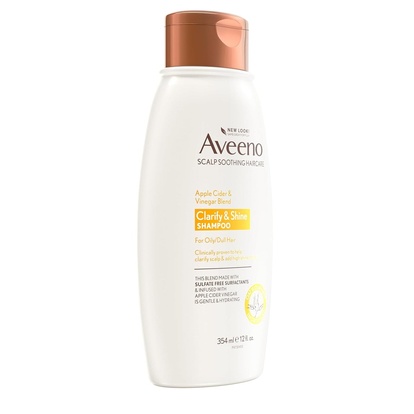 Aveeno Apple Cider Vinegar Clarifying Shampoo, Shine Enhancing, 12 fl oz