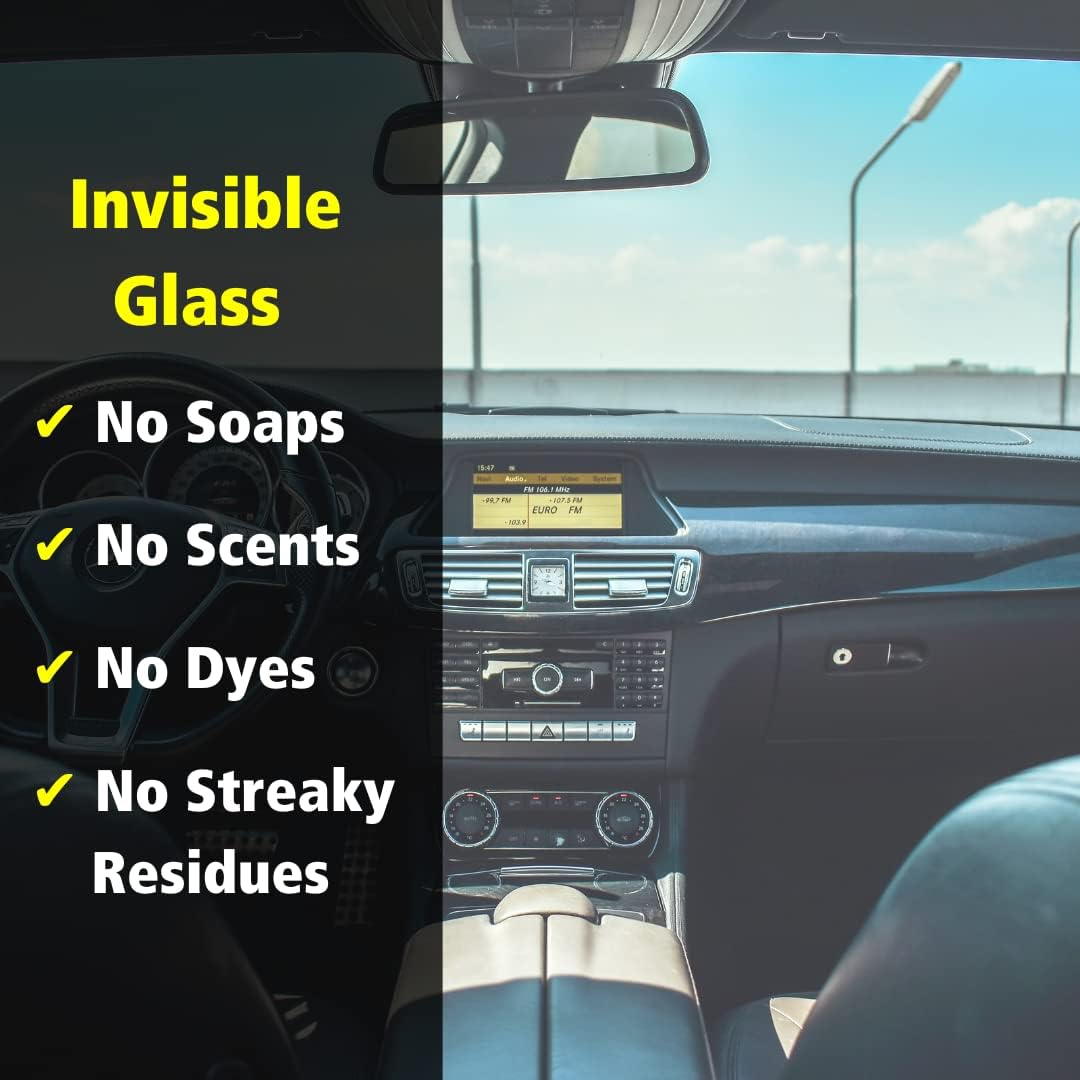 Invisible Glass 92164 22-Ounce Premium Glass Cleaner and Window Spray for Auto and Home Provides a Streak-Free Shine on Windows, Windshields, and Mirrors is Residue and Ammonia Free and Tint Safe