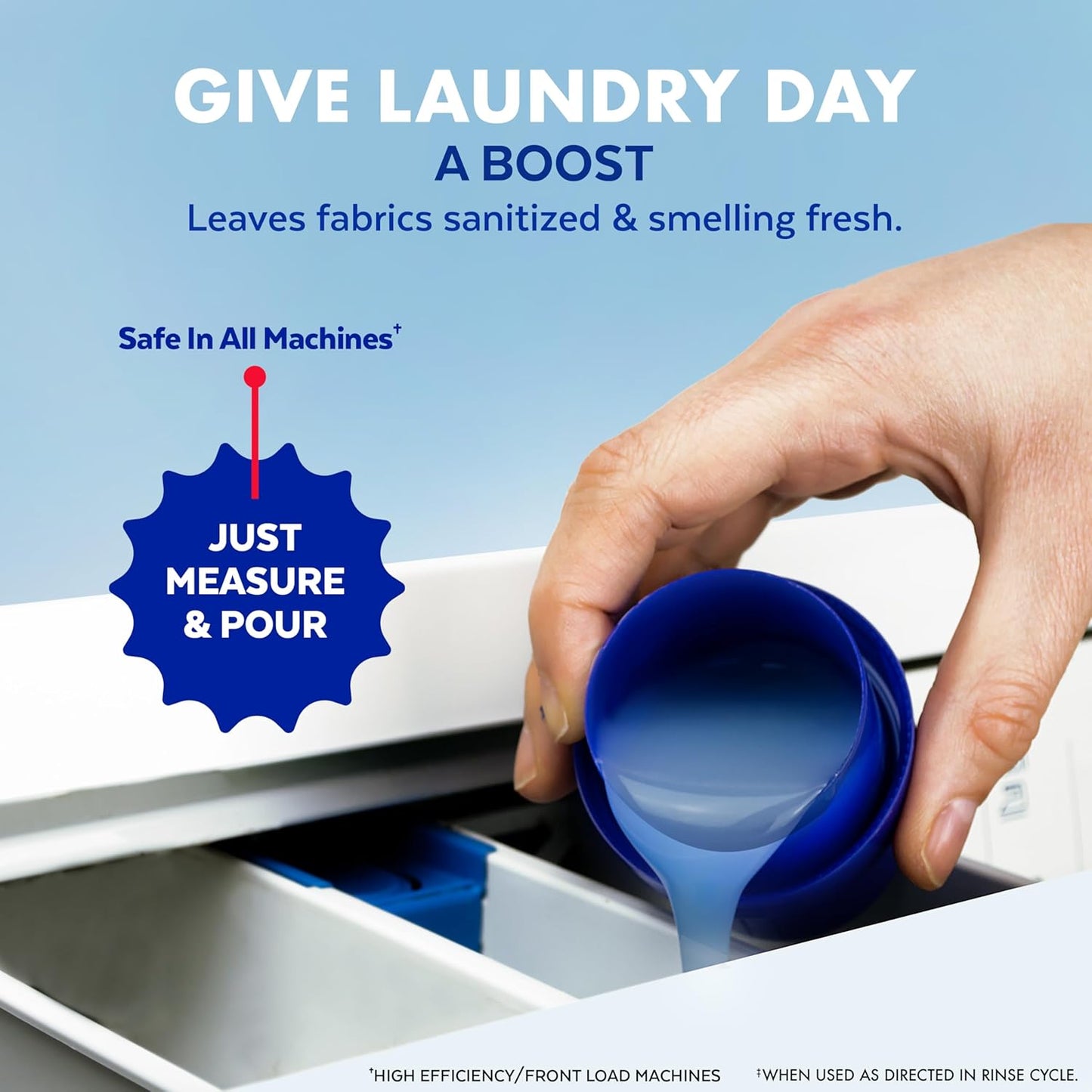 Lysol Disinfectant Laundry Sanitizer & Scent Booster, Laundry Detergent Additive, Color Safe Bleach Alternative, Laundry Odor Eliminator, Kills Bacteria & Viruses, Crisp Linen Scent, 41 Fl Oz Liquid