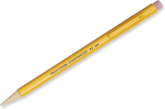 Paper Mate Mechanical Pencils 0.7mm, SharpWriter Pencils #2, Drawing Pencils for Sketching, Drafting Pencil, Classroom Supplies, Yellow, 36 Count