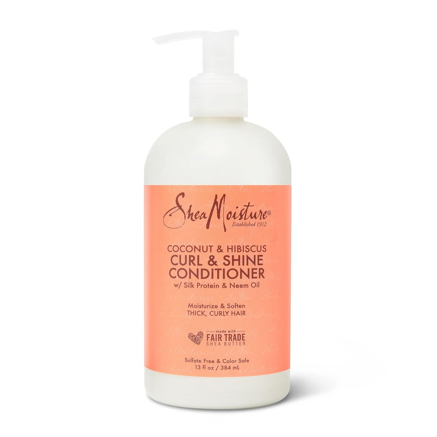 SheaMoisture Curl and Shine Coconut Shampoo Coconut and Hibiscus for Curly Hair Paraben Free Shampoo 13 oz