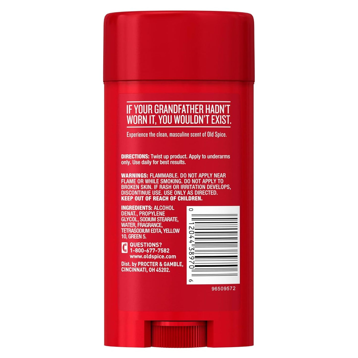 Old Spice Classic Original Scent Deodorant for Men, 3.25 oz (Pack of 2)