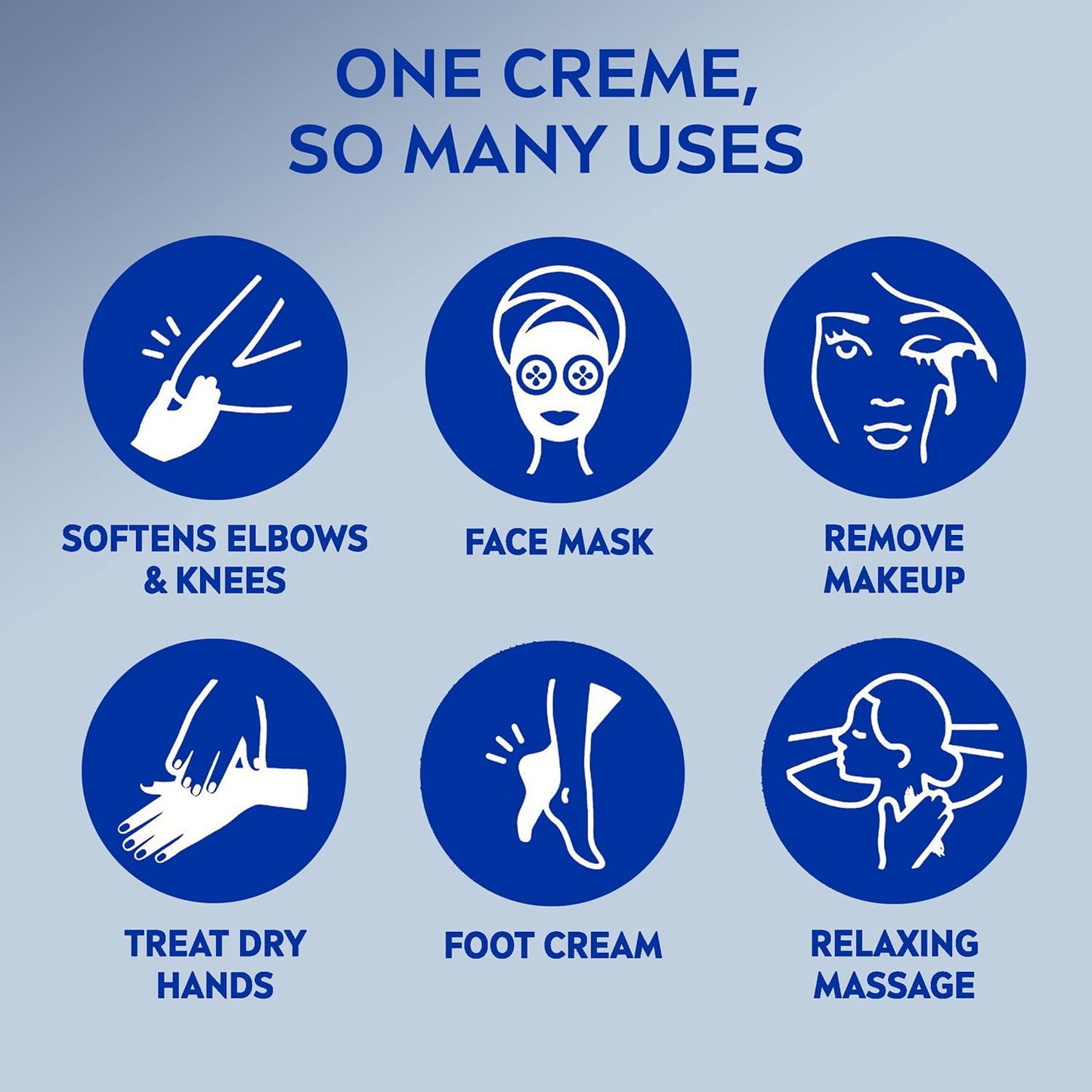 NIVEA Creme, Moisturizing Cream - Body Cream, Face Cream, and Hand Cream, 13.5 Oz Tin