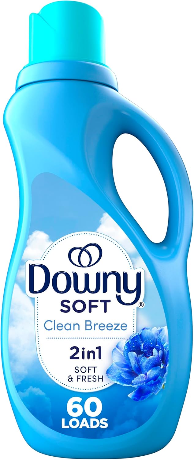 Downy Fabric Softener Liquid, Clean Breeze Scent, 44 fl oz, 60 Loads