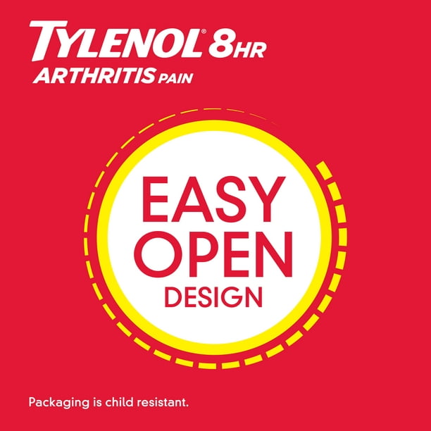 Tylenol 8 Hour Arthritis & Joint Pain Acetaminophen Caplets, 100 Count