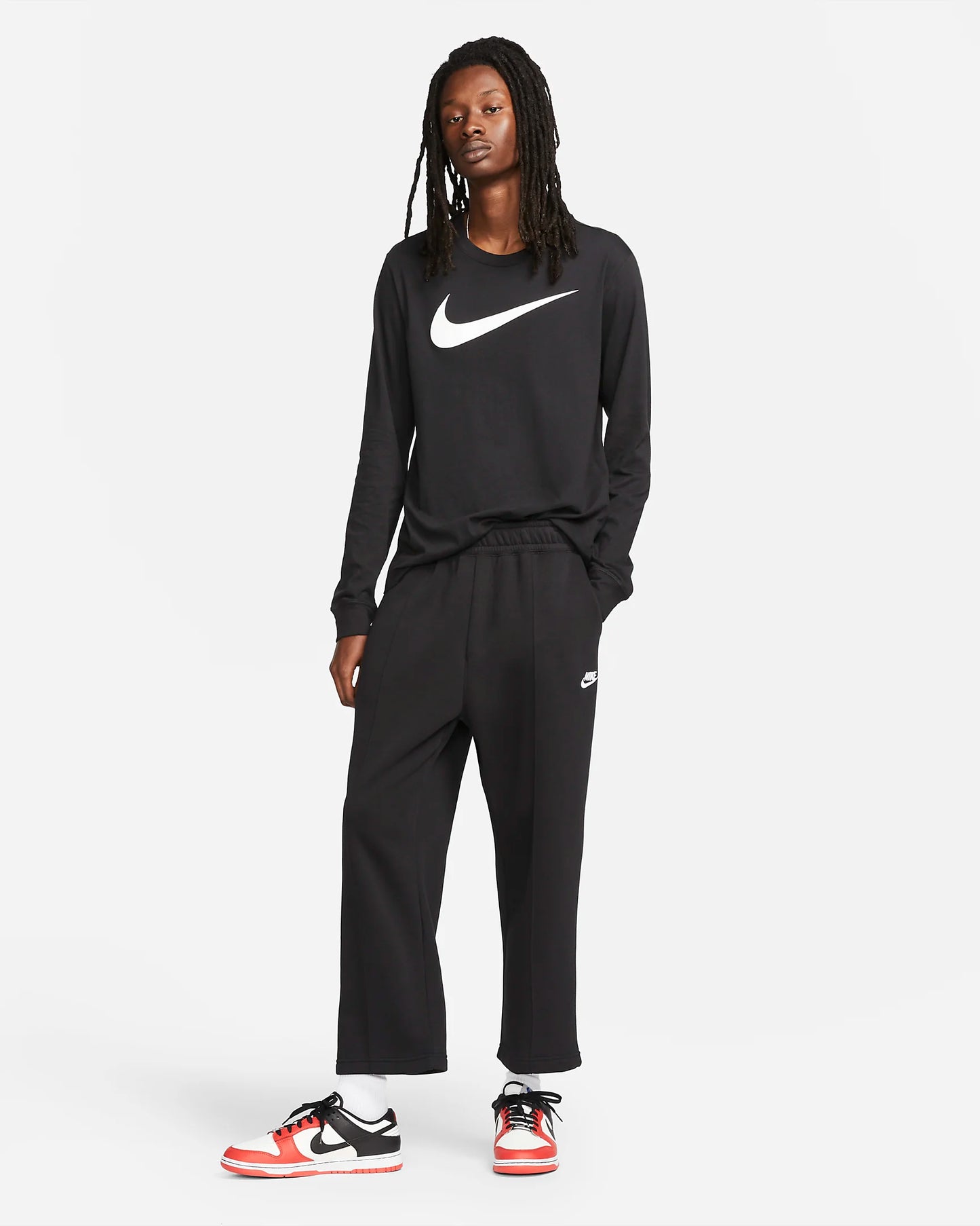 Nike Men's Sportswear Long-Sleeve T-Shirt, Black