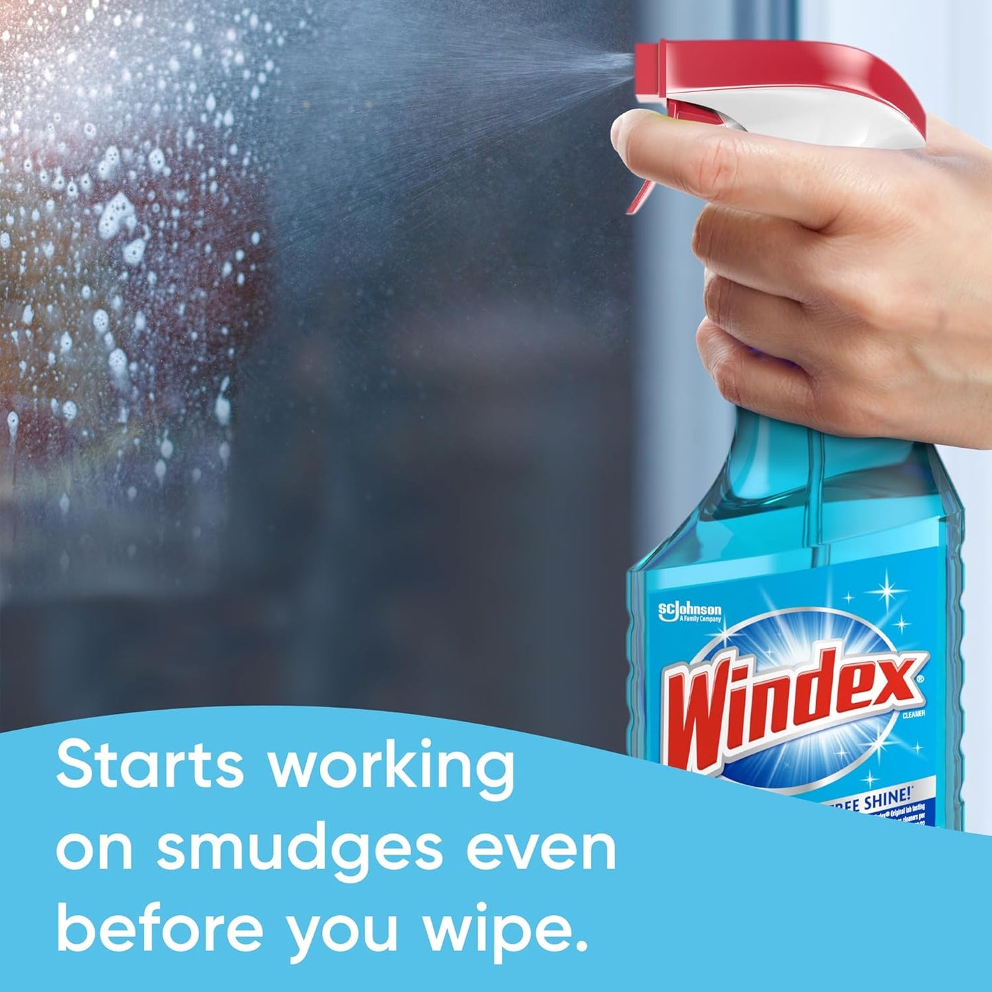 Windex Glass Cleaner Refill, Original Blue, 2 L