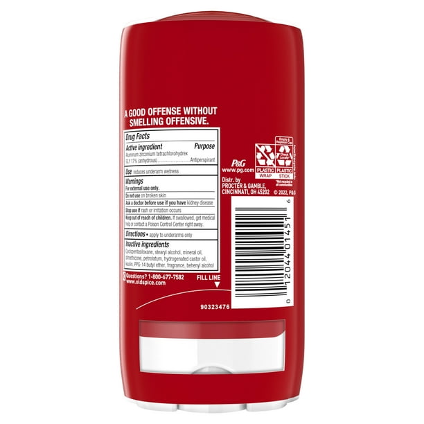 Old Spice High Endurance Anti-Perspirant Deodorant for Men, Pure Sport Scent, Twin Pack, 3.0 oz each