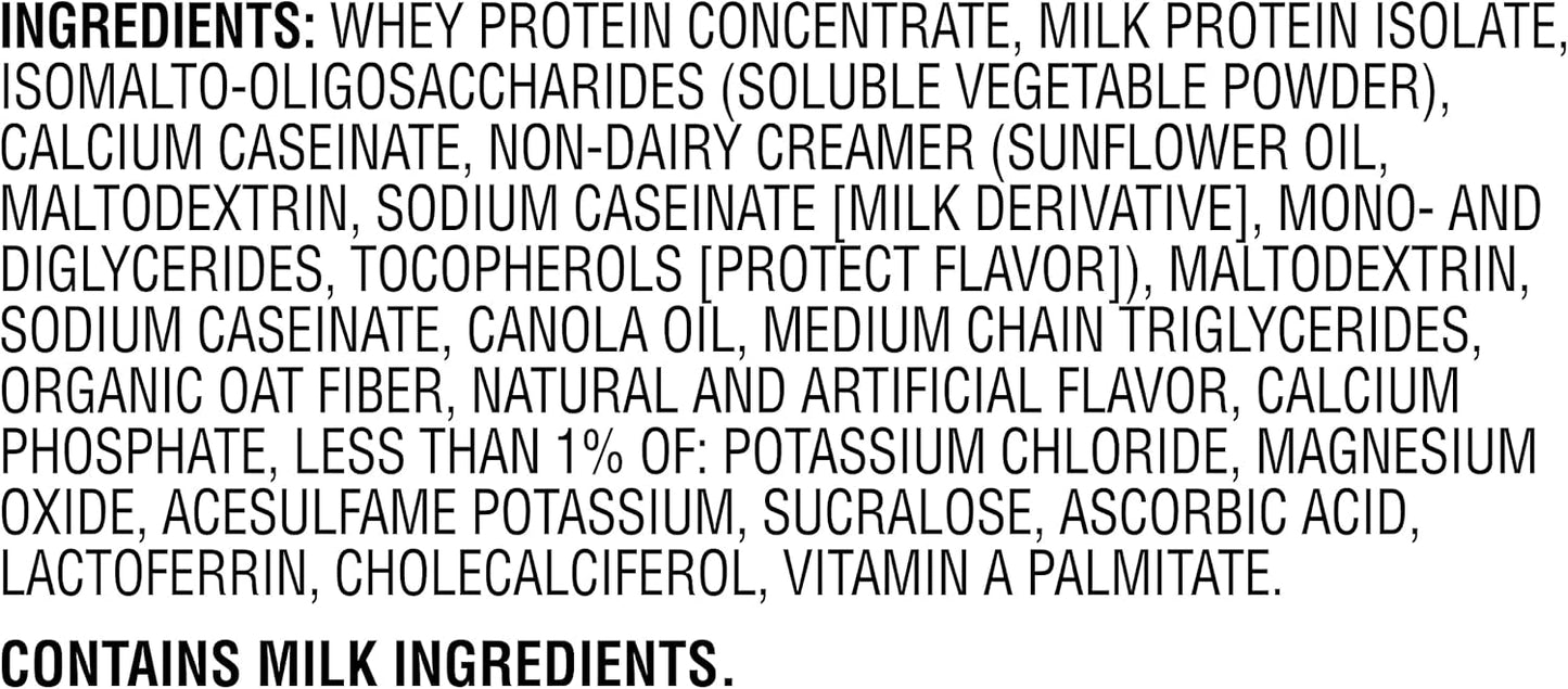 Muscle Milk Genuine Protein Powder, Vanilla Crème, 1.93 Pounds, 12 Servings, 32g Protein, 2g Sugar, Calcium, Vitamins A, C & D, NSF Certified for Sport, Energizing Snack, Packaging May Vary