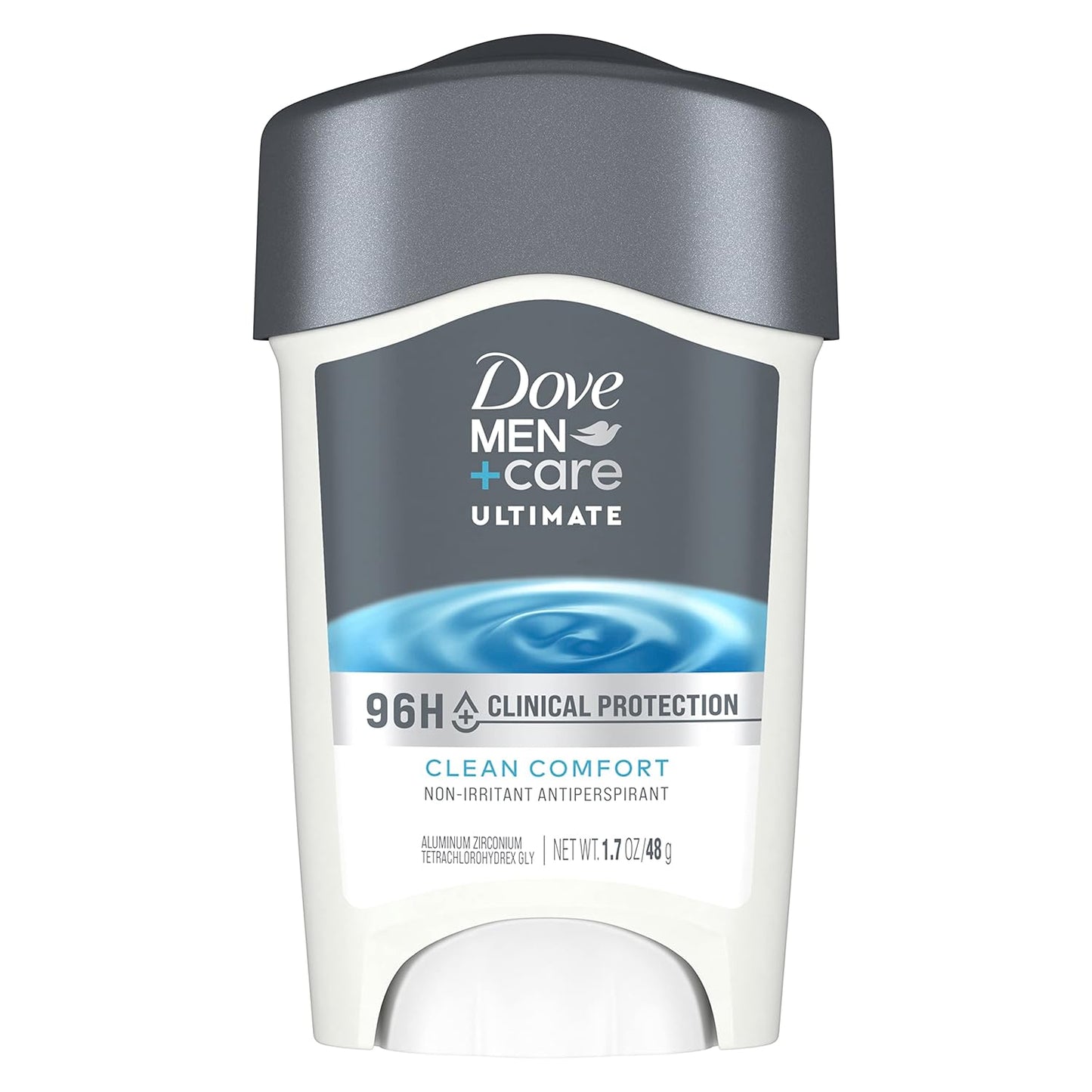 DOVE MEN + CARE Clinical Protection Antiperspirant Clean Comfort Stick for Men 96-Hour Sweat and Odor Protection Clinical Strength Antiperspirant with 1/4 Moisturizing Cream 1.7 oz